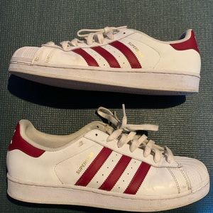 Adidas Superstar Shell Toe Burgundy Size 12